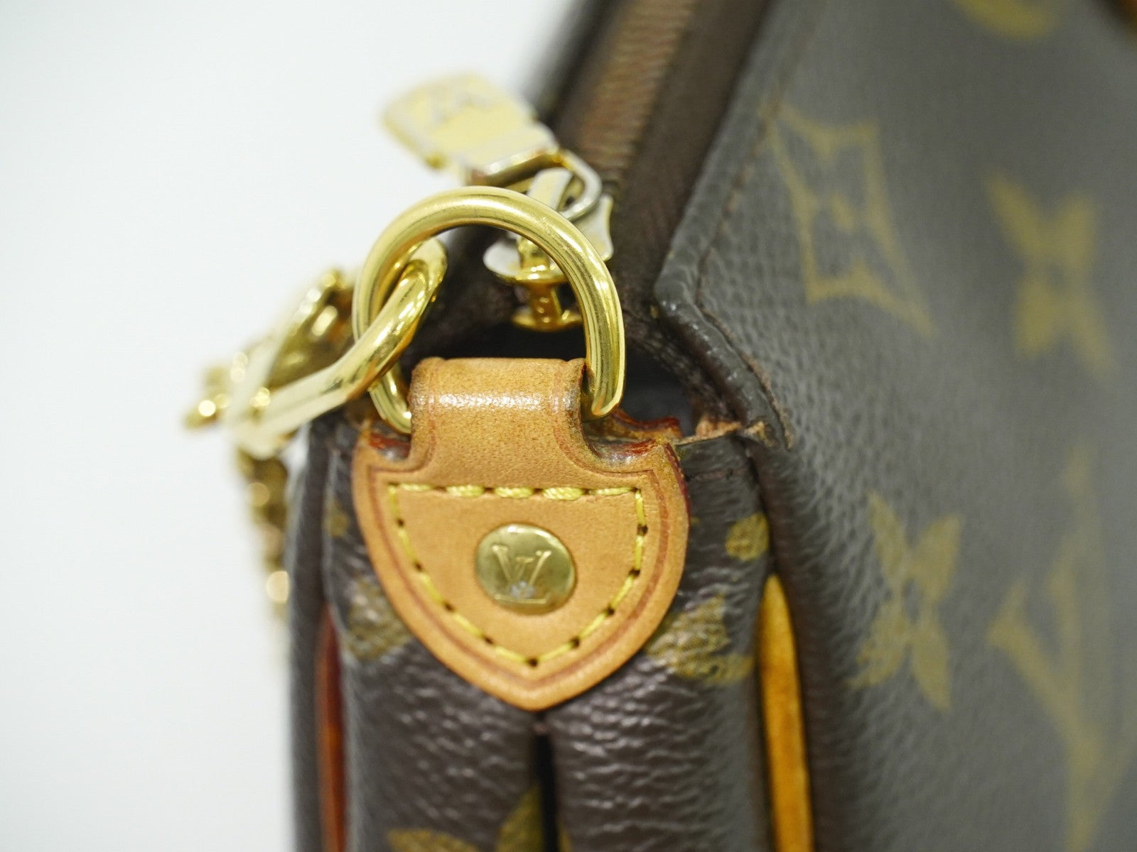 Louis Vuitton Eva Handbag Monogram Canvas, BROWN, CANVAS, Clutche & pouche