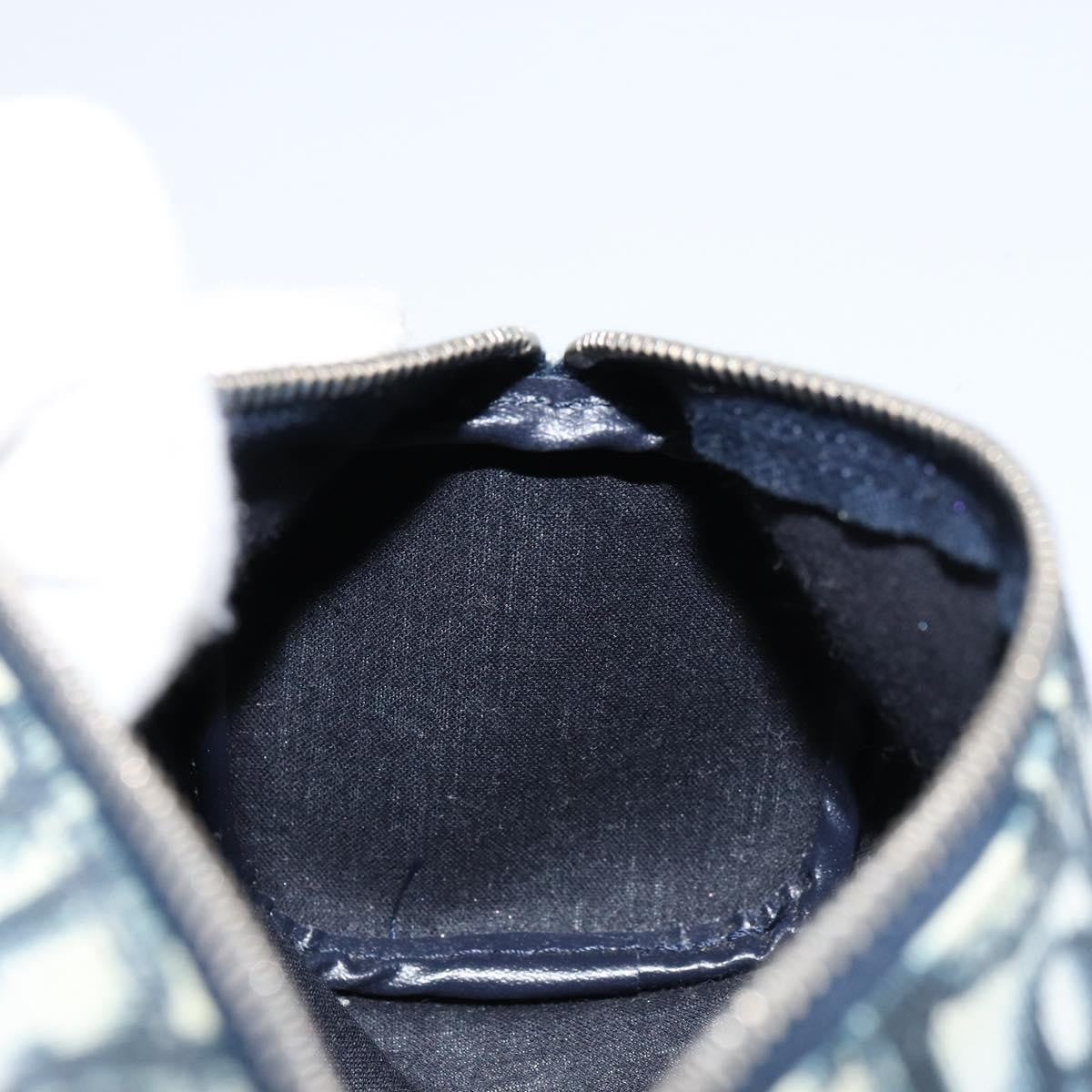 Christian Dior Vintage Trotter Pouch Canvas, NAVY, CANVAS, Clutche & pouche