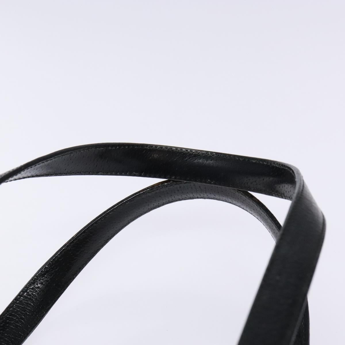 Gucci Vintage Handbag Leather, BLACK, LEATHER, Handbag