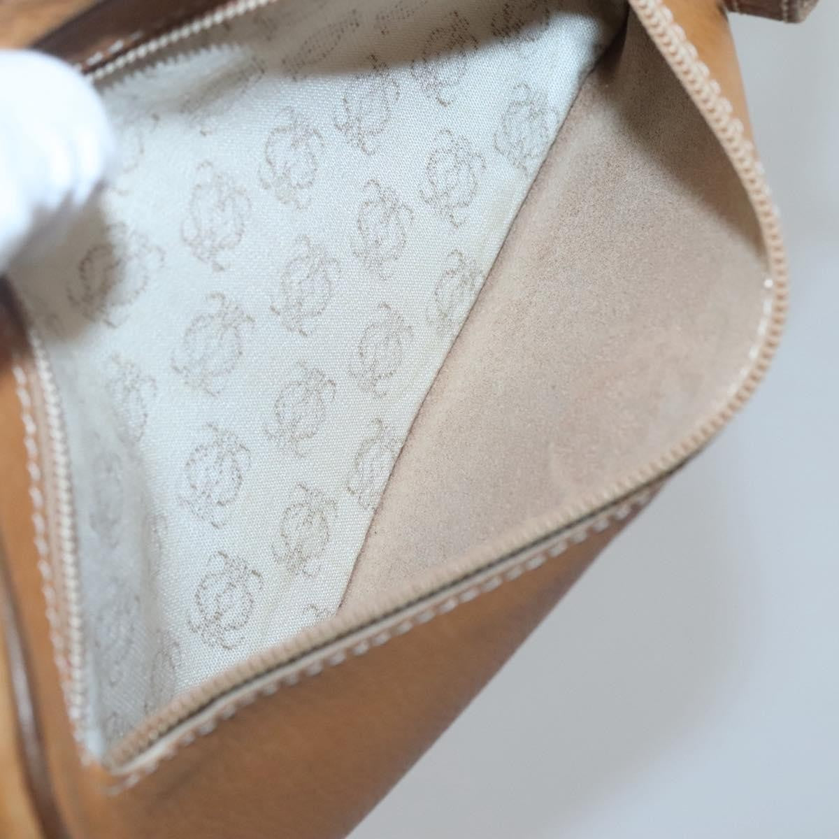 Loewe Anagram Clutch Bag Leather, BROWN, LEATHER, Clutche & pouche