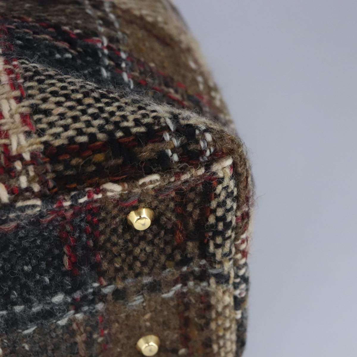 Burberry Vintage tote bag Wool, BEIGE, WOOL, Tote bag