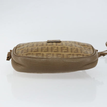 Fendi Zucchino Canvas, BEIGE, CANVAS, Shoulder bag