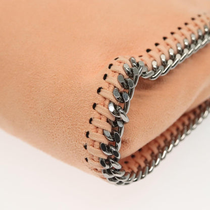 Stella McCartney Falabella Fold Over Crossbody Bag Suede, PINK, SUEDE, Shoulder bag