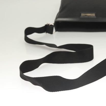 Christian Dior Vintage Zip Shoulder Bag Diorissimo Canvas, BLACK, CANVAS, Shoulder bag