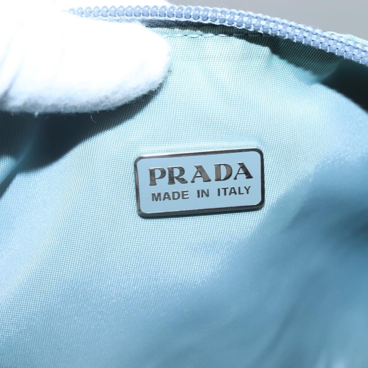 Prada Pochette Shoulder Bag Tessuto, BLUE, NYLON, Clutche & pouche
