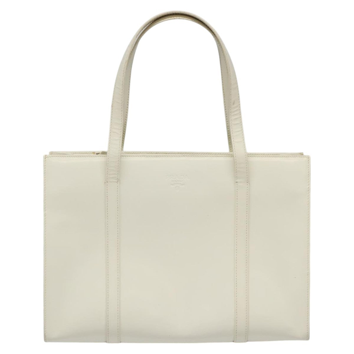 Prada Vintage Handbag Patent leather, WHITE, PATENT_LEATHER, Handbag