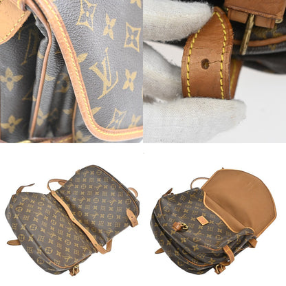 Louis Vuitton Saumur Handbag Monogram Canvas, Brown, Canvas, Shoulder Bag