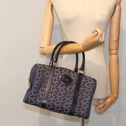 Celine C Sulky Boston bag Canvas, NAVY, CANVAS, Travel bag