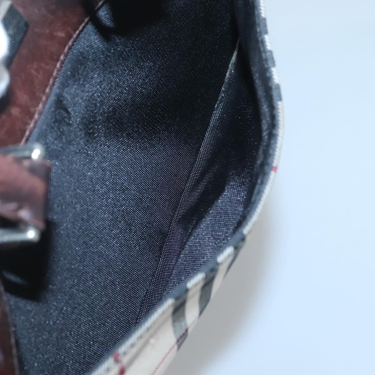 Burberry Nova Check Bowling Bag Canvas, BEIGE, CANVAS, Handbag