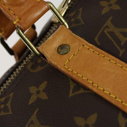 Louis Vuitton Keepall Bag Monogram Canvas, BROWN, CANVAS, Travel bag