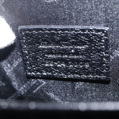 Salvatore Ferragamo Vintage clutch Bag Leather, BLACK, LEATHER, Clutche & pouche