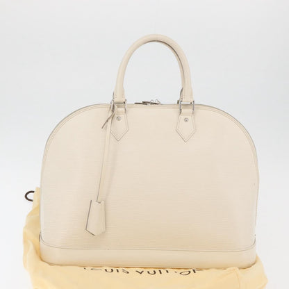 Louis Vuitton Alma Handbag Epi Leather, White, Leather, Handbag