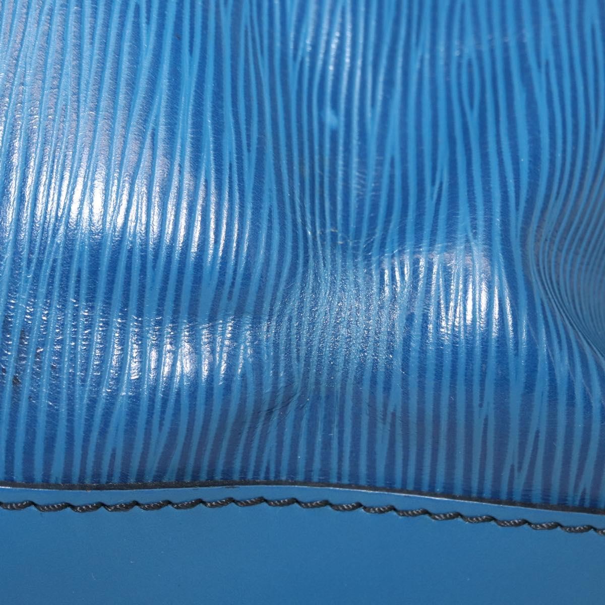 Louis Vuitton Petit Noe Handbag Epi Leather, BLUE, LEATHER, Shoulder bag