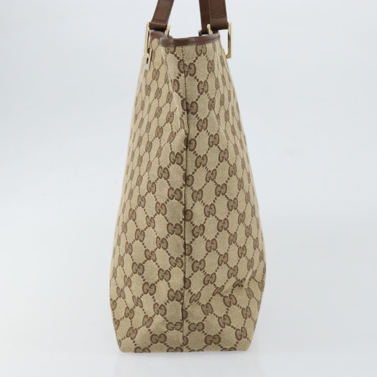 Gucci Vintage Bucket Shopping Tote GG Canvas, BEIGE, CANVAS, Tote bag