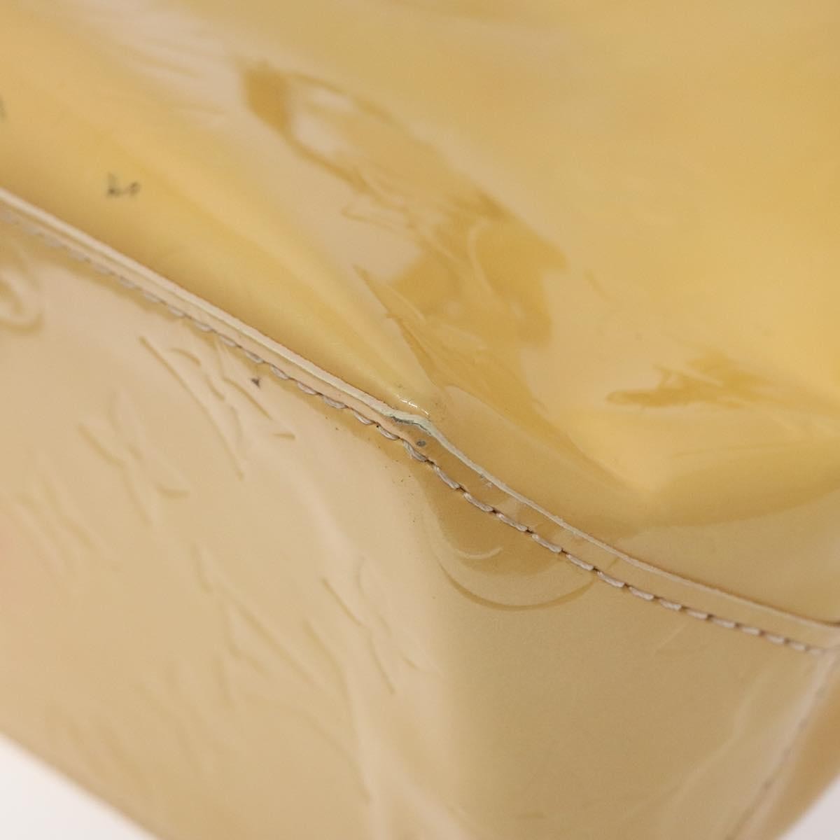 Louis Vuitton Vernis Houston Bag labellov, YELLOW, LEATHER, Handbag