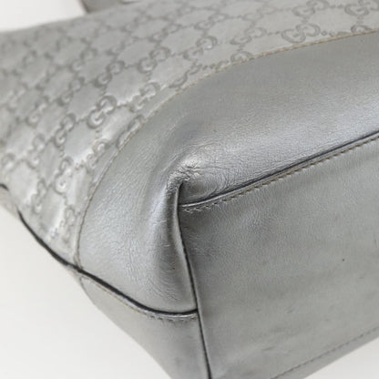 Gucci Plus Tote Guccissima Leather, SILVER, LEATHER, Tote bag