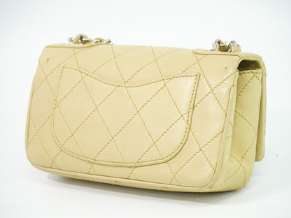 Chanel Reissue 2.55 Flap Bag Quilted Lambskin, BEIGE, LEATHER, Shoulder bag