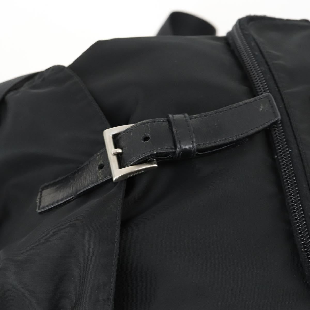 Prada Front Pocket Backpack Tessuto, BLACK, NYLON, Backpack