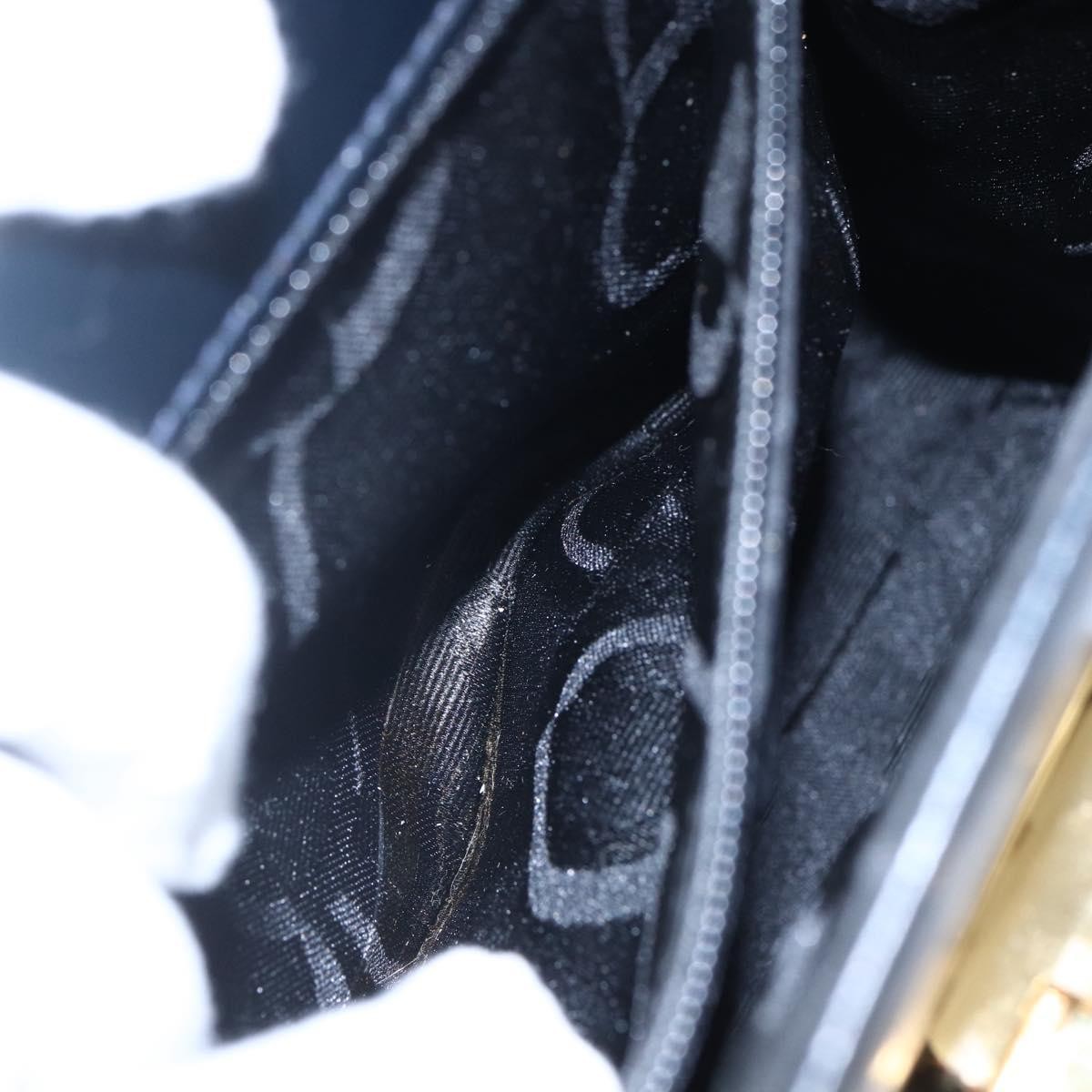 Salvatore Ferragamo Gancini Shoulder Bag Leather, NAVY, LEATHER, Shoulder bag