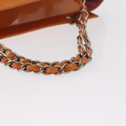 Chanel Vintage Petite Timeless Tote Quilted Patent, ORANGE, PATENT_LEATHER, Tote bag