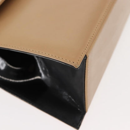 Salvatore Ferragamo Chain Flap Shoulder Bag Leather, BEIGE, LEATHER, Shoulder bag