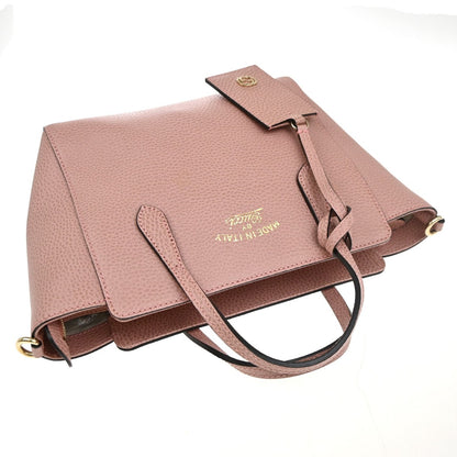 Gucci Swing Crossbody Bag Pebbled Leather, Pink, Leather, Handbag