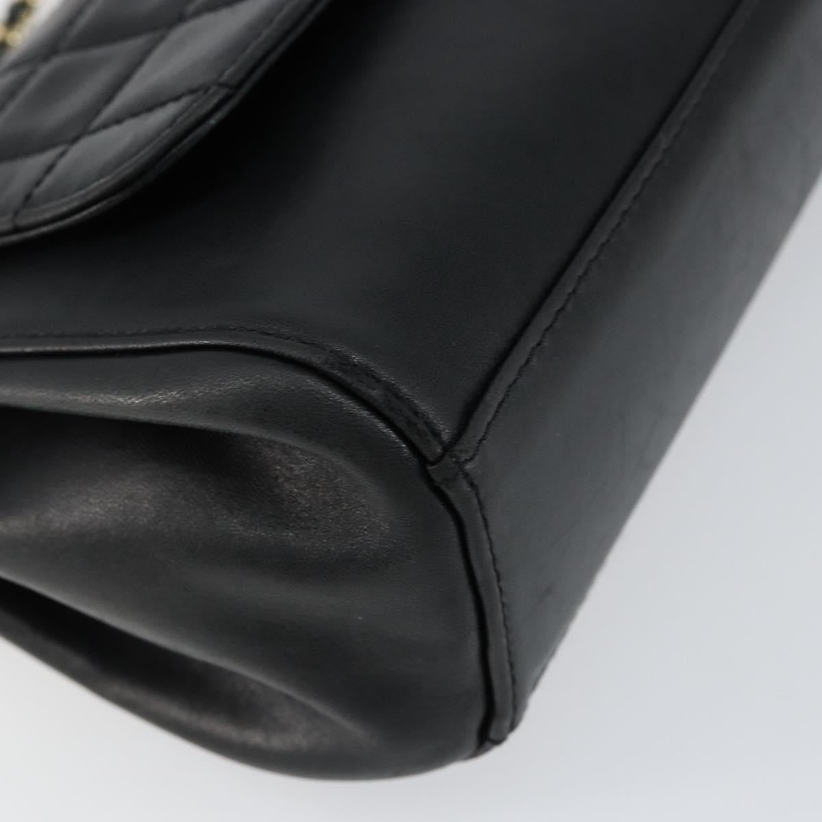 Chanel Chocolate Bar Accordion Reissue Flap Bag Quilted Lambskin, BLACK, LEATHER, Shoulder bag