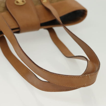 Celine Vintage Macadam Shopper Tote Coated Canvas, BEIGE, PVC, Tote bag