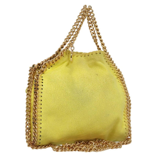Stella McCartney Falabella Fold Over Crossbody Bag Suede, YELLOW, SUEDE, Crossbody bag
