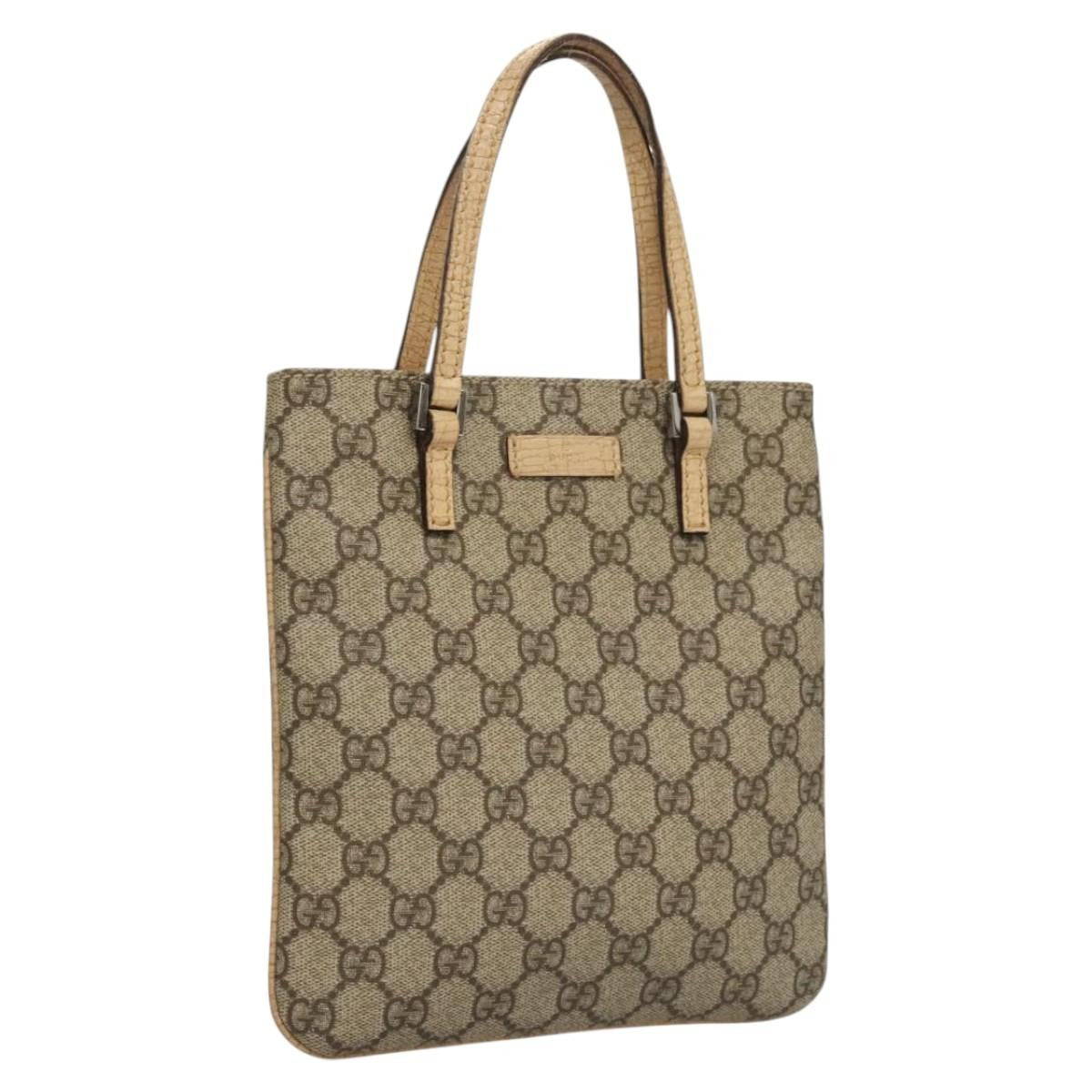 Gucci Joy Plus Flat Tote GG Coated Canvas, BEIGE, CANVAS, Tote bag