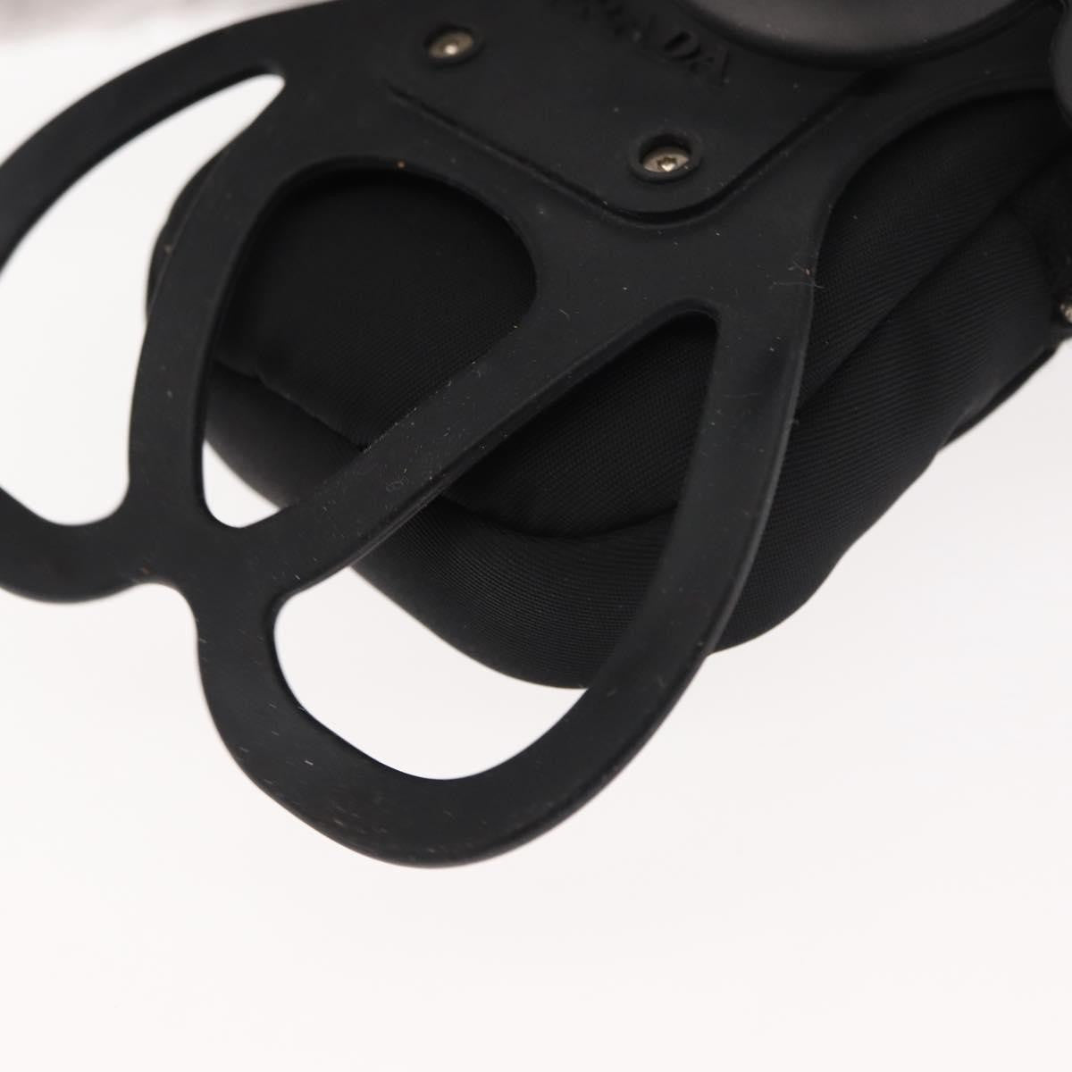 Prada Cargo Phone Holder Crossbody Bag Tessuto, BLACK, NYLON, Crossbody bag