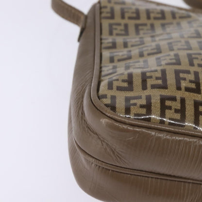 Fendi Vintage Zip Crossbody Bag Zucchino Canvas, BEIGE, CANVAS, Shoulder bag