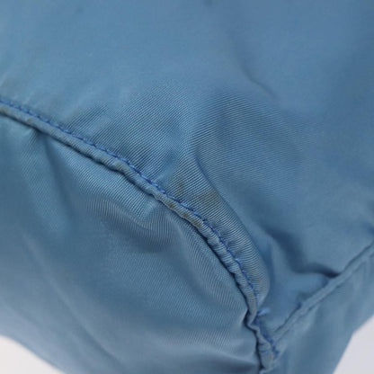 Prada Drawstring Wristlet Bucket Bag Tessuto, BLUE, NYLON, Clutche & pouche