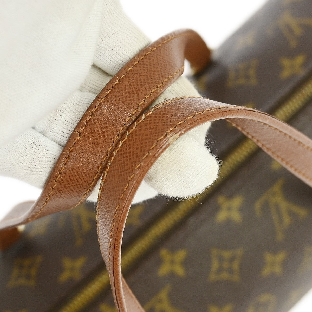Louis Vuitton Papillon Handbag Monogram Canvas, Brown, Canvas, Handbag
