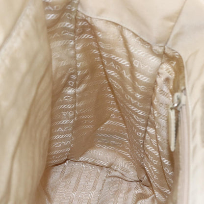 Prada Resin Handle Tote Tessuto, BEIGE, NYLON, Tote bag