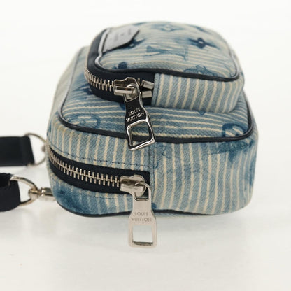 Louis Vuitton Outdoor Pouch Limited Edition Monogram Watercolor Stripes Denim, BLUE, CANVAS, Clutche & pouche