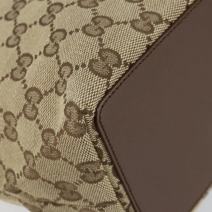 Gucci Vintage Bucket Shopping Tote GG Canvas, BEIGE, CANVAS, Tote bag