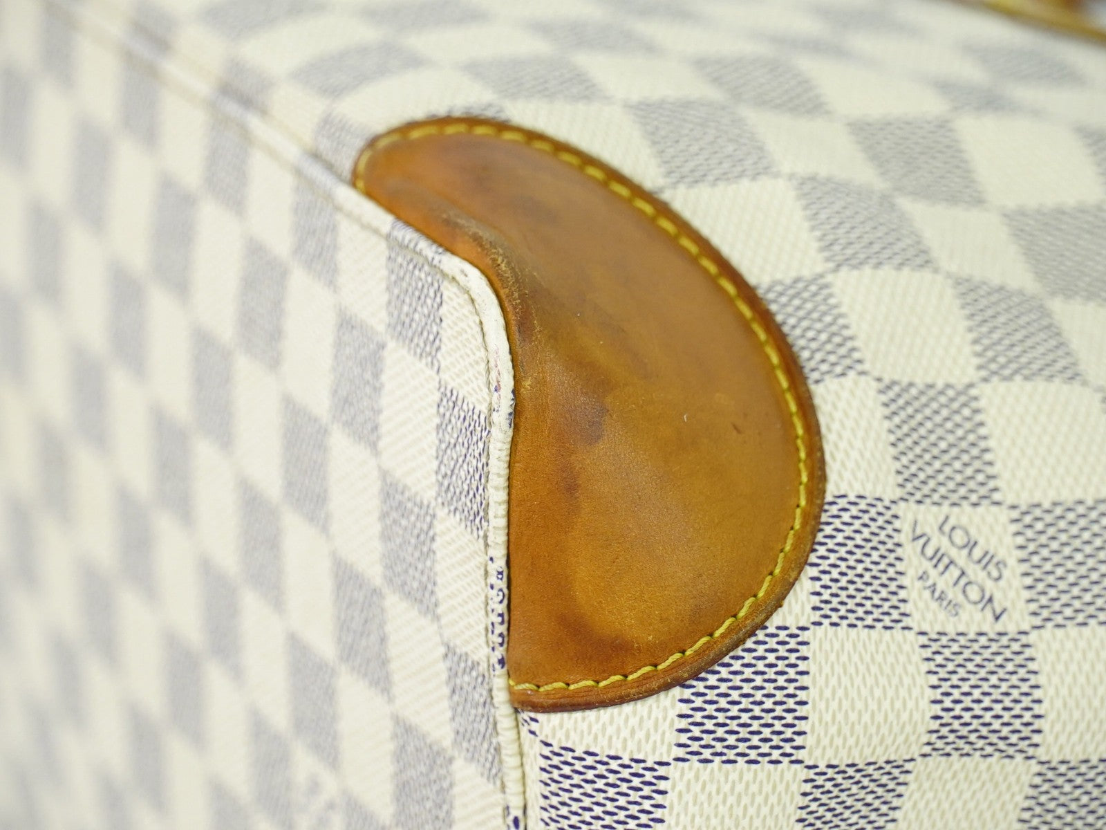 Louis Vuitton Hampstead Handbag Damier, WHITE, CANVAS, Tote bag