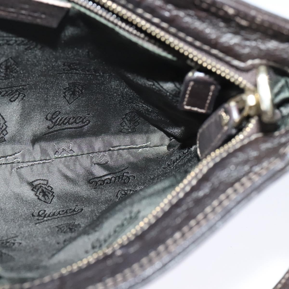 Gucci Zip Top Messenger Bag Guccissima Leather, BROWN, LEATHER, Shoulder bag