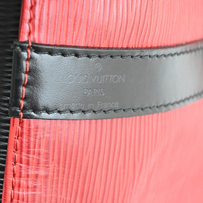 Louis Vuitton Bicolor Petit Noe Handbag Epi Leather, RED, LEATHER, Shoulder bag