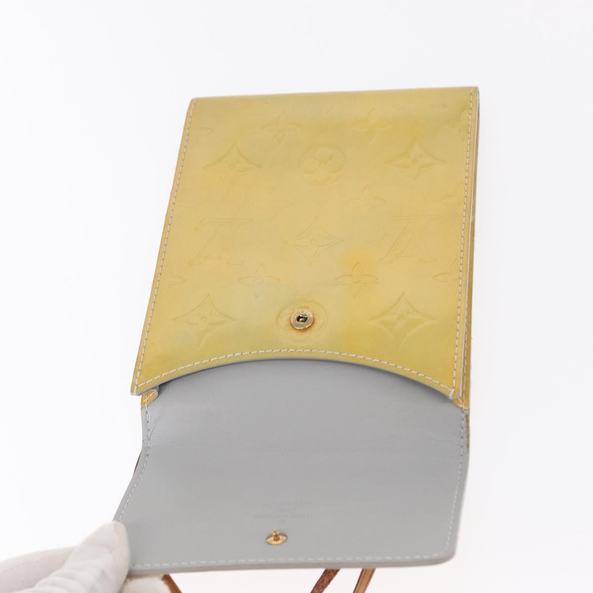 Louis Vuitton Mott Handbag Monogram Vernis, BEIGE, PATENT_LEATHER, Clutche & pouche