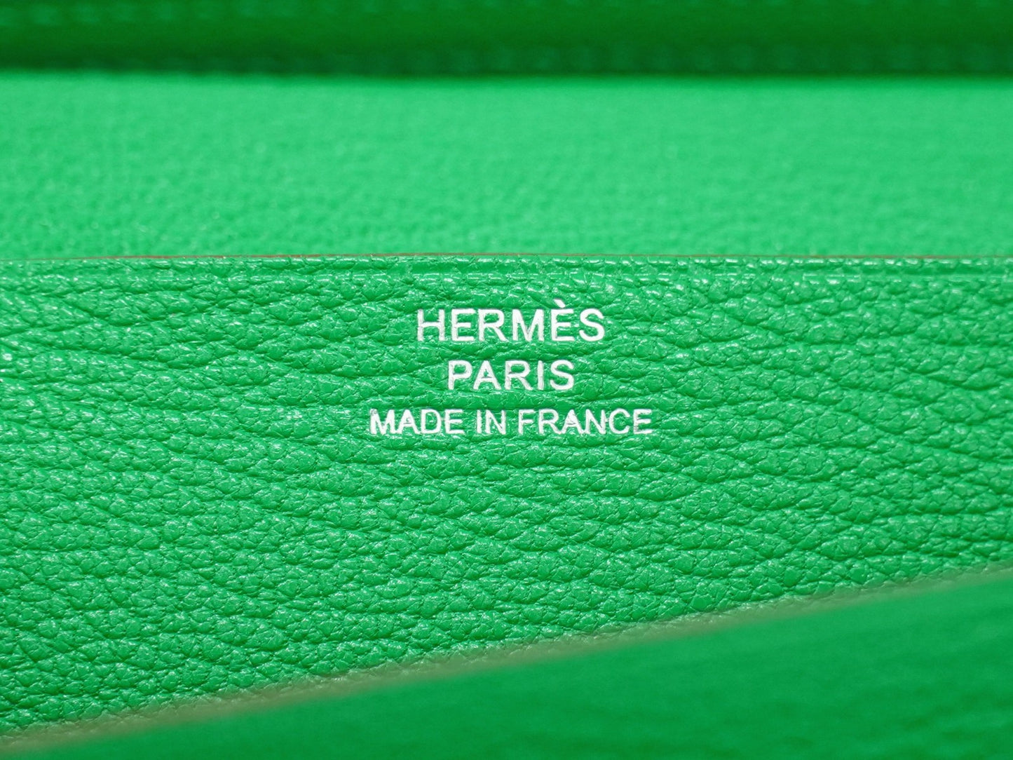 Hermes Bearn Wallet Chevre Mysore, GREEN, LEATHER, Wallets