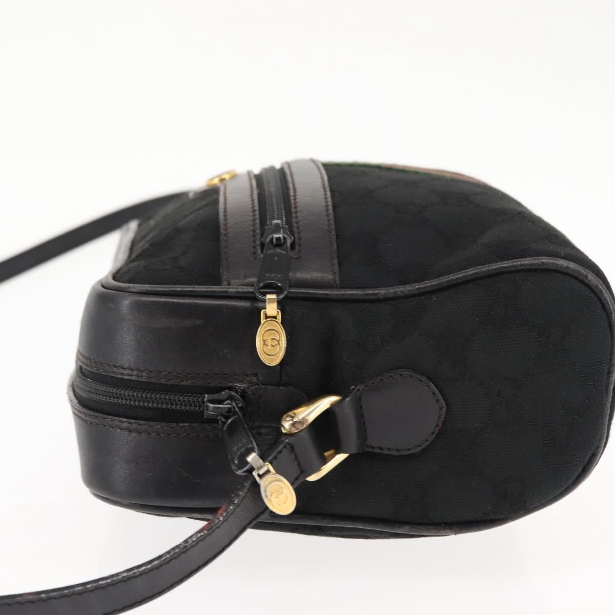 Gucci Ophidia Shoulder Bag GG Coated Canvas, BLACK, CANVAS, Shoulder bag