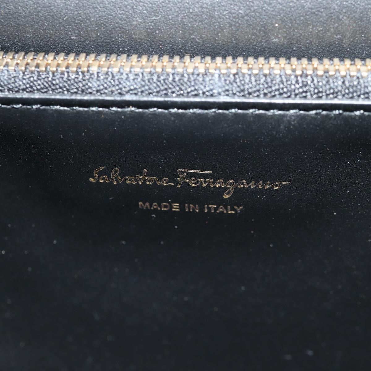 Salvatore Ferragamo Joanne Shoulder Bag Leather, BLACK, LEATHER, Shoulder bag