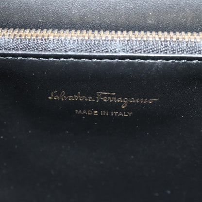 Salvatore Ferragamo Joanne Shoulder Bag Leather, BLACK, LEATHER, Shoulder bag