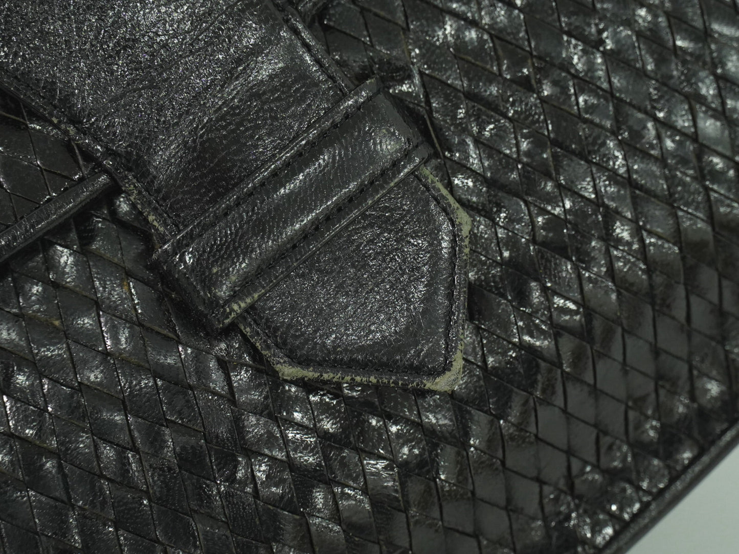 Saint Laurent Vintage Flap Crossbody Bag Leather, BLACK, LEATHER, Crossbody bag