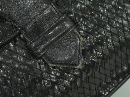 Saint Laurent Vintage Flap Crossbody Bag Leather, BLACK, LEATHER, Crossbody bag