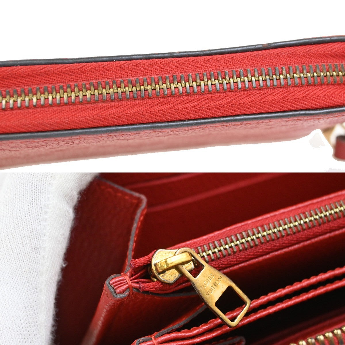 Louis Vuitton Portefeuille zippy Monogramme Empreinte Monogramme Empreinte, RED, LEATHER, Wallets