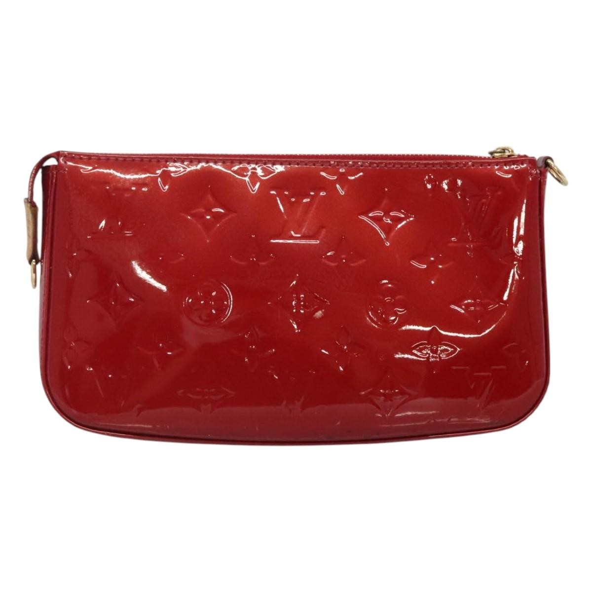 Louis Vuitton Pochette Accessoires vernis, RED, PATENT_LEATHER, Clutche & pouche