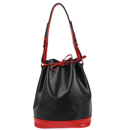 Louis Vuitton Bicolor Noe Handbag Epi Leather, BLACK, LEATHER, Shoulder bag
